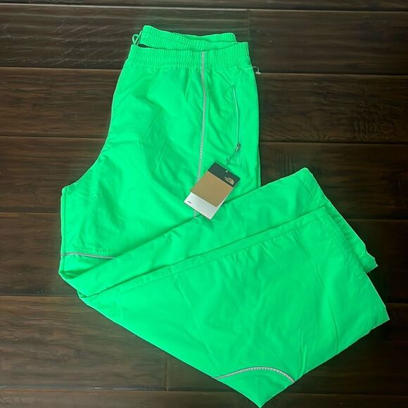 The North Face Mens Tek Piping Wind Pant Neon Green XL NWT - Picture 2 of 9